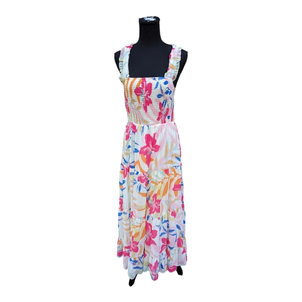 Perfectly Priscilla Multicolor ‎ Spring Dress Size Large